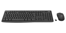 Belaidis klaviatūros ir pelės rinkinys Logitech MK370 Combo for Business, pilno dydžio QWERTZ