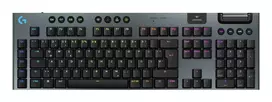 Logitech G G915 X LIGHTSPEED belaidė žaidimų klaviatūra, USB, RF, Bluetooth, QWERTZ, vokiškas išdėstymas, juoda