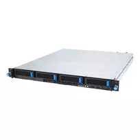 Rack serveris ASUS RS300-E12-RS4, 1U, Intel C262, LGA1700, Xeon E-2400, 4x karštai keičiami 3,5 colio lėktuvai, 450W maitinimo šaltinis, DDR5 UDIMM iki 128GB
