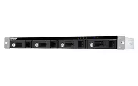 QNAP TR-004U išorinis diskų korpusas HDD/SSD Juoda, Pilka 2.5/3.5 colio
