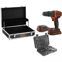 Gręžtuvas Black & Decker BDCHD18B2FC-QW 18V Ličio jonų 2 akumuliatoriai