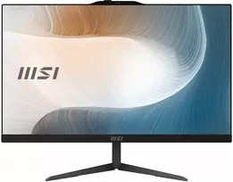 MSI Modern AM242P 1M-1204DE Intel Core 3 100U 60.5 cm (23.8 colio) 1920 x 1080 pikselių Viskas-viename kompiuteris 16GB DDR5-SDRAM 256GB SSD Windows 11 Pro Wi-Fi 6E (802.11ax) Juodas