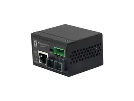 Keitiklis LevelOne RJ45 į SC Fast Ethernet pramoninis, vienmodis šviesolaidis, 30 km, -40°C iki 75°C