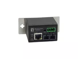 Levelone IEC-4002 pramoninis medijos keitiklis RJ45 į ST daugiamodį šviesolaidį, 2 km, -40°C iki 75°C