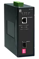 LevelOne IEC-2000 Gigabit pramoninis medijos keitiklis RJ45 į SFP, -40°C iki 75°C