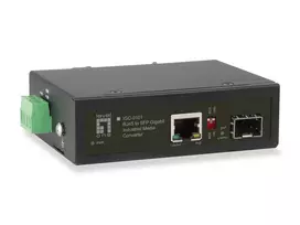 LevelOne IGC-0101 pramoninis RJ45 į SFP medijos keitiklis su 1 PoE išėjimu
