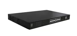 LevelOne GEP-2021 tinklo jungiklis Nevaldomas Gigabit Ethernet (10/100/1000) Maitinimas per Ethernet (PoE) 1U Juodas