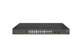 LevelOne Hilbert 26 prievadų Gigabit Smart Lite jungiklis, 24 x Gigabit RJ45, 2 x Gigabit SFP