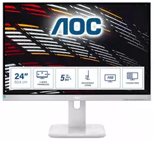 AOC P1 24P1/GR monitorius 60,5 cm (23,8 colio) 1920 x 1080 pikselių Full HD LED pilkas