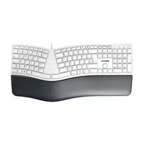 CHERRY KC 4500 ERGO ergonominė klaviatūra USB QWERTZ balta