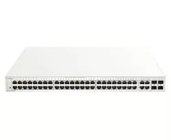 D-Link 52 prievadų Gigabit PoE+ Nuclias Smart Managed Switch su 4x 1G kombinuotais prievadais, 370W