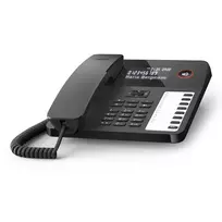 Gigaset DESK 600 analoginis telefonas su skambučio numerio atpažinimu juodas