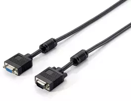 Equip HD15 VGA ilginimo kabelis, 8,0 m, VGA (D-Sub), VGA (D-Sub), vyriškas, moteriškas, juodas