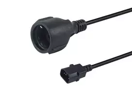 Equip 112106 maitinimo laidas, juodas, 0,25 m, IEC C14 – CEE 7/3