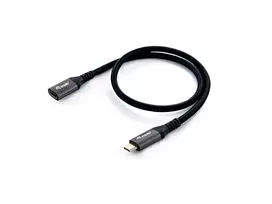 Equip USB 3.2 Gen 2 C-C ilginimo laidas, M/F, 0,5 m, 4K/60Hz, 10Gbps