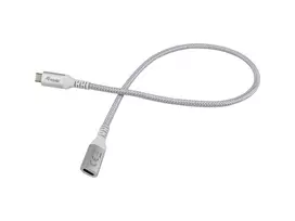 Equip USB 3.2 Gen 2 C į C prailginimo laidas, 1,0 m, M/F, 4K/60Hz, 10Gbps, baltas