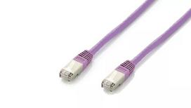 Tinklo kabelis Equip Cat.6A Platinum S/FTP RJ-45 15m violetinis