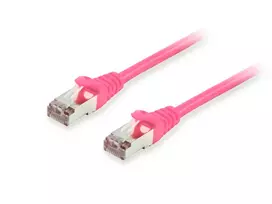 Patch kabelis Equip Cat.6A S/FTP RJ-45 25m rožinis