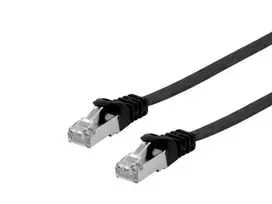 Equip Cat.6A U/FTP plokščiasis RJ-45 tinklo kabelis 3,0 m juodas