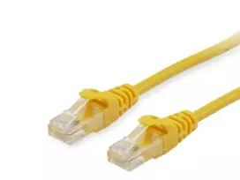 Patch kabelis Equip Cat.6 U/UTP RJ-45 0,25 m geltonas
