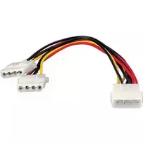 Vidinis maitinimo kabelis Equip, Molex (4 kontaktų), 2 x Molex (4 kontaktų), 0,2 m, vyriškas, moteriškas, tiesus