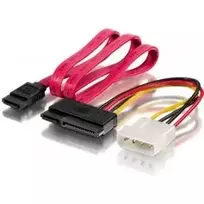 SATA maitinimo laidas Equip 112054 (Molex 4 kontaktų → SATA 15 kontaktų, 0,65 m)
