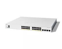 Cisco Catalyst 1200-24FP-4G išmanusis jungiklis, 24 prievadai GE, pilnas PoE, 4x1GE SFP, ribota viso gyvenimo apsauga (C1200-24FP-4G)