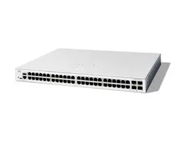 Valdomas jungiklis Cisco Catalyst 1300-48T-4G, 48 prievadų GE, 4x1GE SFP, ribota viso naudojimo laiko apsauga (C1300-48T-4G)