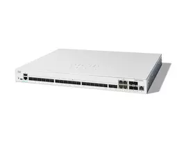 Valdomas tinklo jungiklis Cisco Catalyst C1300-24XS L2/L3, 480Gbit/s, RJ-45/USB-C konsolė, 16 000 MAC, pilkas, 4,15 kg