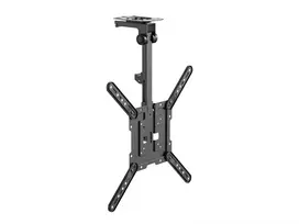 Lubinis TV laikiklis Equip 23-55 colių, VESA 75x75–400x400 mm, pasukamas 0-80°, sukamas -45-45°, juodas