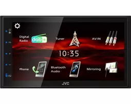 Automobilinis medijos imtuvas JVC KW-M180DBT, 180 W, Bluetooth, juodas