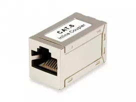 Equip Cat.6 ekranuotas inlinis sujungimo adapteris, 2×RJ45, sidabrinis