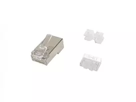 Equip Cat.6A RJ45 ekranuotas kištukas, 100 vnt. pakuotėje