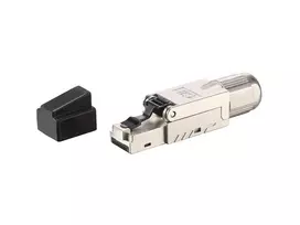 Equip Cat 8.1 RJ45 kištukas be įrankių 5 vnt./rinkinyje juodas nerūdijantis plienas