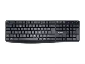 Equip Wired USB klaviatūra, JAV/tarptautinis išdėstymas (QWERTY), pilno dydžio (100 %), laidinė, USB, QWERTY, juoda