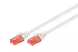 Tinklo kabelis Digitus CAT 6 U/UTP patch cord RJ-45 Cat6 5m Baltas
