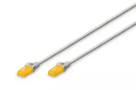 Tinklo kabelis Digitus CAT 6A U/UTP Slim Patch Cord RJ-45 Cat6a 1m pilkas