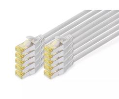 DIGITUS Patch kabelis CAT6a S/FTP 5m juodas 10 vnt. pakuotėje