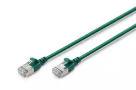 DIGITUS plonas jungiamasis kabelis CAT6A F/FTP 0,5 m žalias