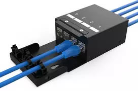 DIGITUS konsolidavimo dėžutė - 4 prievadų Keystone moduliams su protingu kabelių valdymu