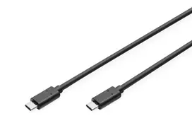 DIGITUS ASSMANN USB Type-C jungiamasis laidas, C-C M/M, 2m greitas juodas