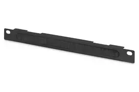 DIGITUS 10 colių kabelių valdymo panelė 0,5U su šepečiu 22x254x12 mm juoda