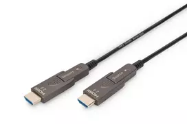 DIGITUS 4K HDMI AOC hibridinis šviesolaidinis kabelis su nuimamu kištuku, 30 m