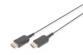 DIGITUS HDMI High Speed aktyvus laidas, A tipo, HighFlex M/M, 2,0 m, 4K Ultra HD@30Hz, CE, aukso juodas