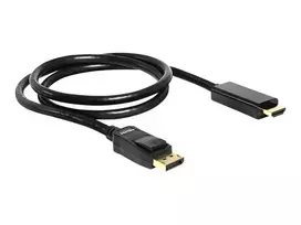 DisplayPort / HDMI kabelis DeLOCK 82586 1 m juodas