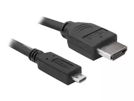 DeLOCK HDMI laidas 3 m - Micro-HDMI (M) - HDMI (M) - 32 AWG (82663)