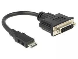 Vaizdo kabelio adapteris DeLOCK 65564 0,2 m HDMI Type C DVI-D juodas