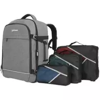 Kuprinė Manhattan Rome Notebook Travel 17,3 colio dvi rankovės 40L šviesiai pilka