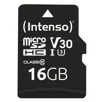 Intenso 3433470 atminties kortelė microSDHC 16GB, 10 klasė, su adapteriu