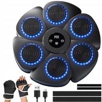 Išmani bokso lenta su LED šviesa Bluetooth, boksas su 6 taikiniais + bokso pirštinės